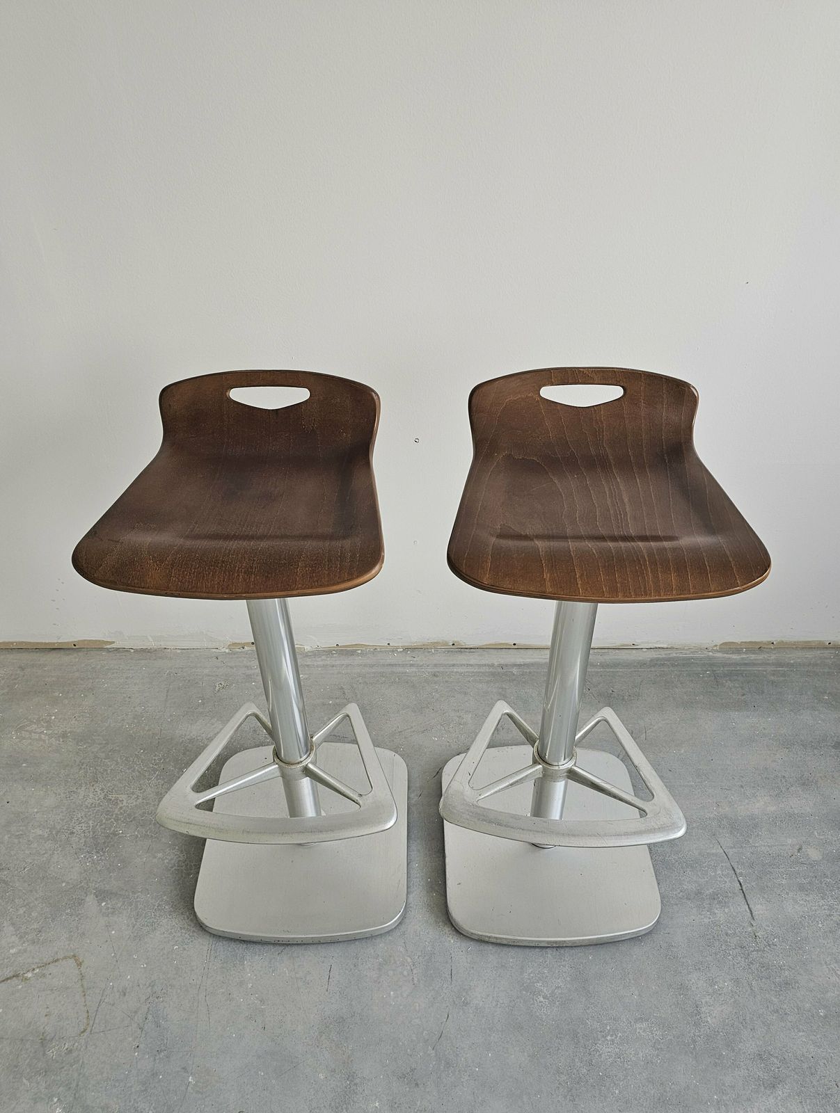 Pair Of Postmodern Bar Stools By Indecasa Designed By Joan Casas // Made In Spain In The 1980s