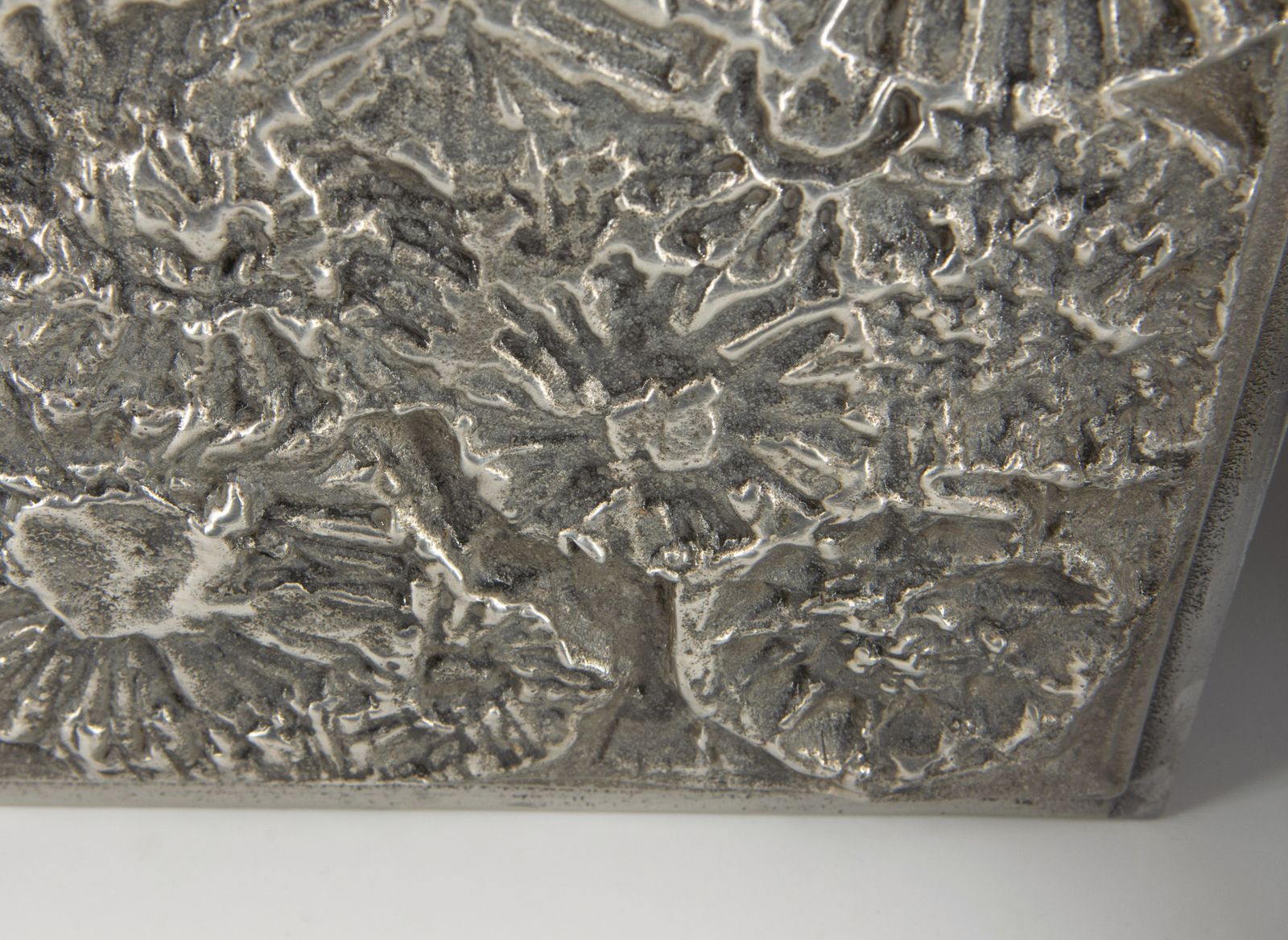 Set Of Ten Forms & Surfaces Abstract Cast Aluminium Plaques United States 1970's photo Home Decor
