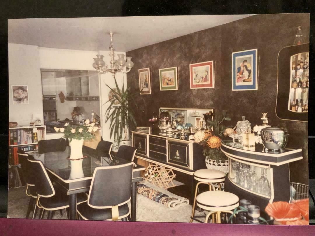 Umberto Mascagni Chinoiserie Mid Century Dining Table & Six Chairs photo vinterior