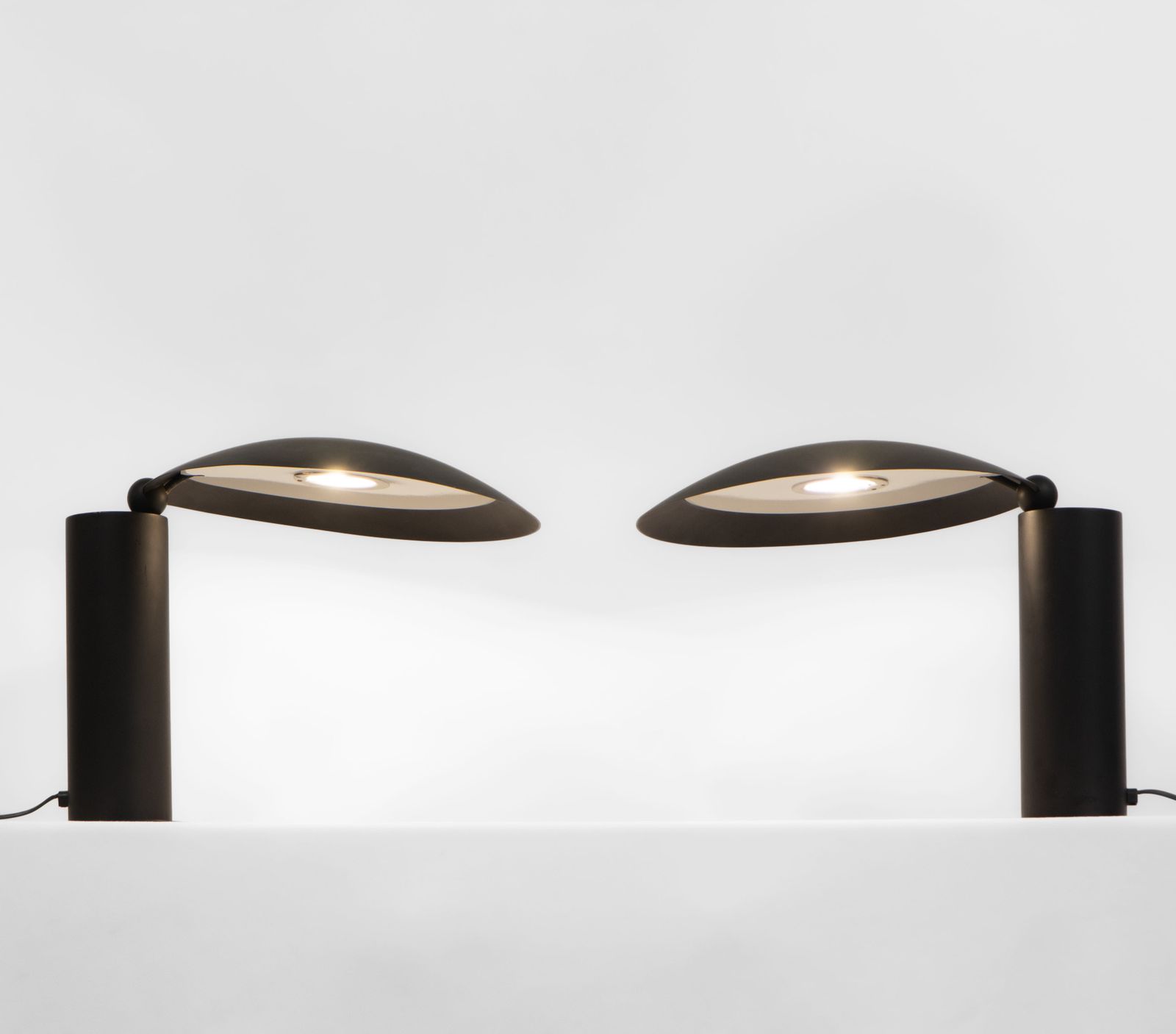 Pair Of Postmodern Washington Table Lamps By Jean Michel Wilmotte 1980s Lumen Italy photo for sale