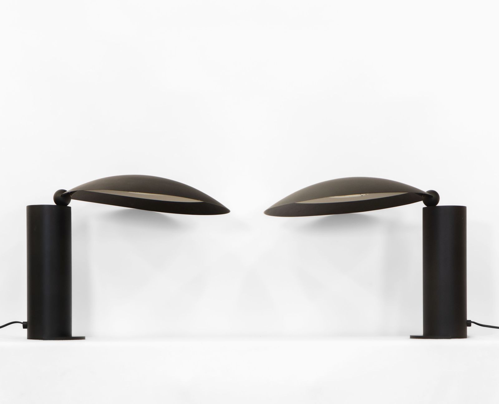 Pair Of Postmodern Washington Table Lamps By Jean Michel Wilmotte 1980s Lumen Italy photo vinterior