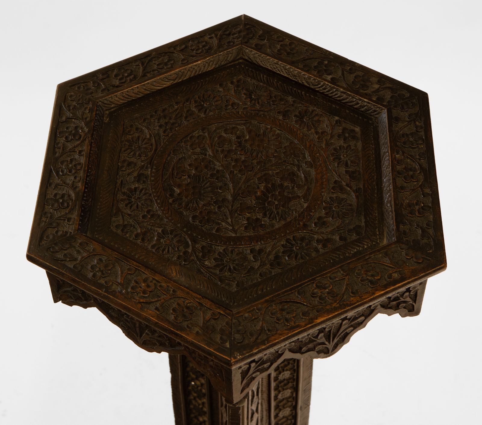 19th Century Burmese Anglo Indian Carved Jardinière Plant Stand photo 950.0