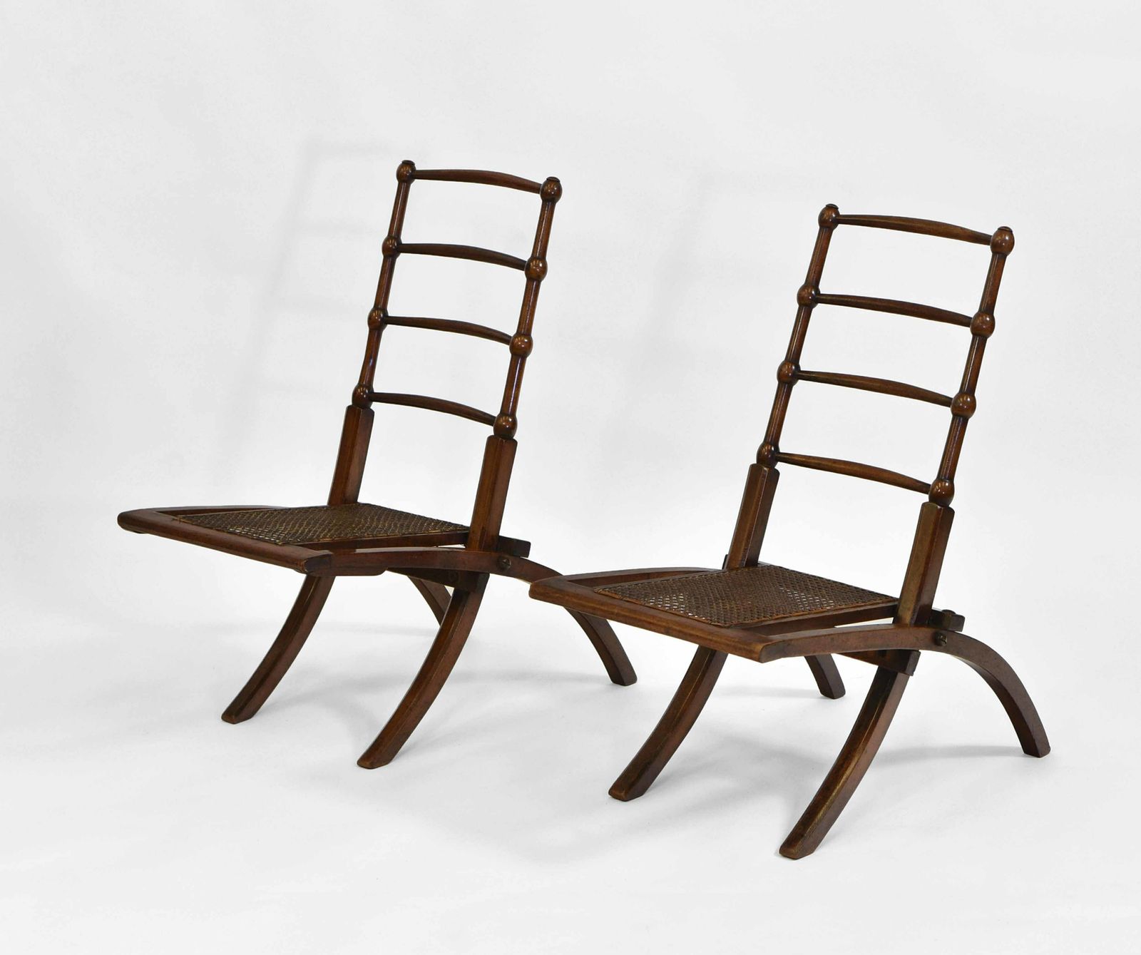 Pair Of Aesthetic Movement Folding Chairs E.W Godwin Manner photo furniture