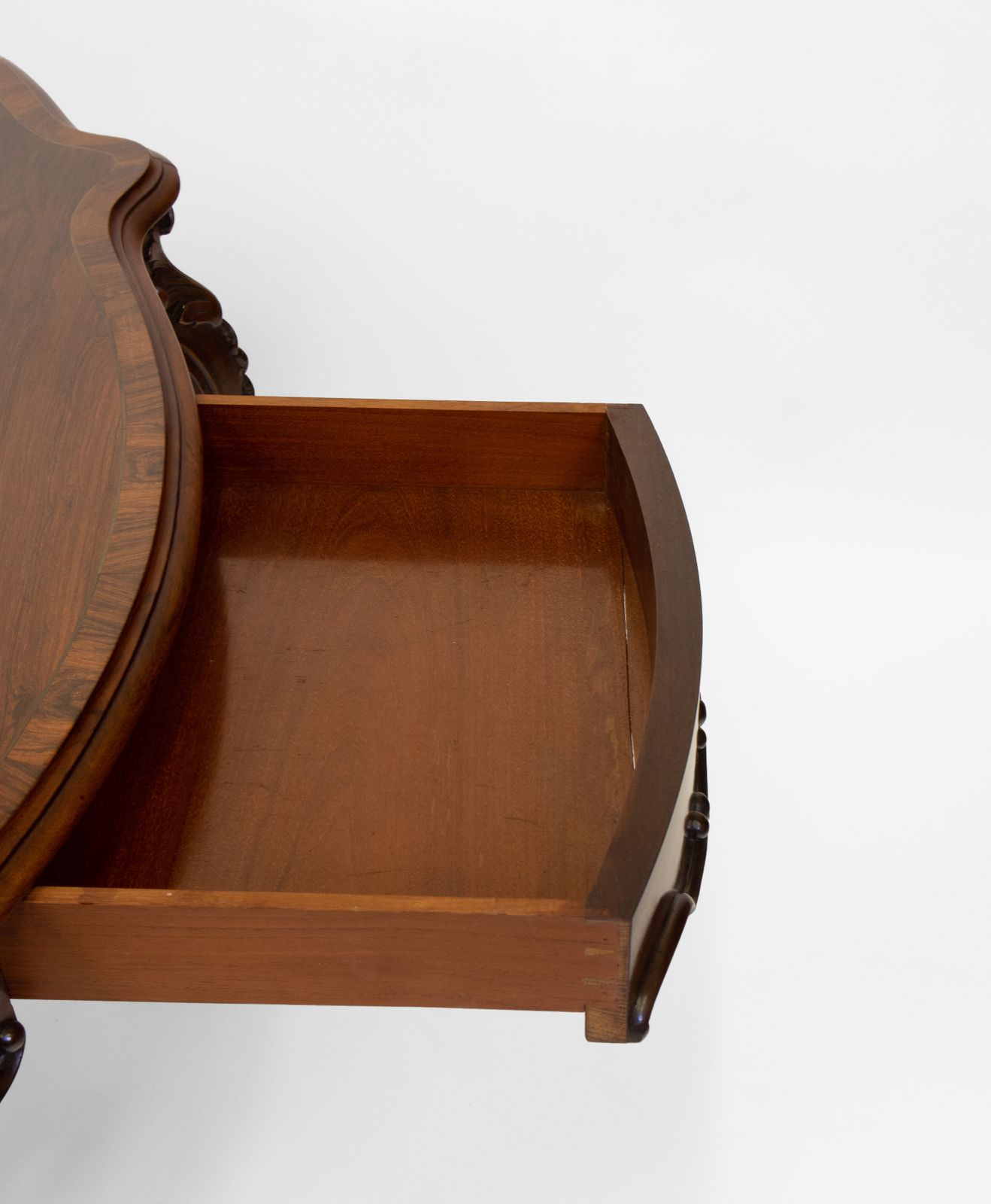 photo buy Fine Victorian Rosewood Rococo Revival Carved Centre Hall Table Circa 1850