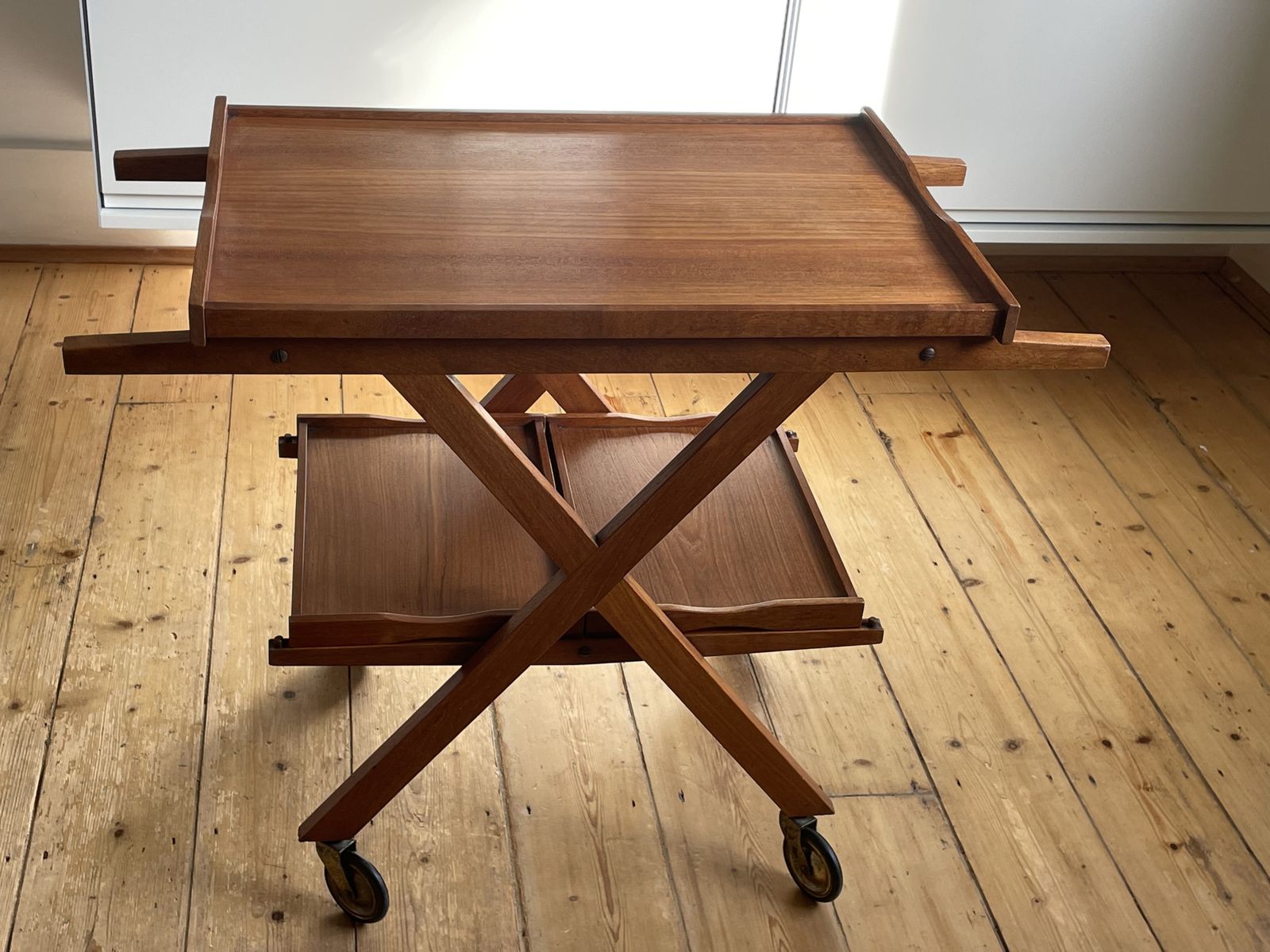 Laurids Lønborg Danish Bar Cart / Drinks Trolley (C. 1960s) | Rare | Mid Century
