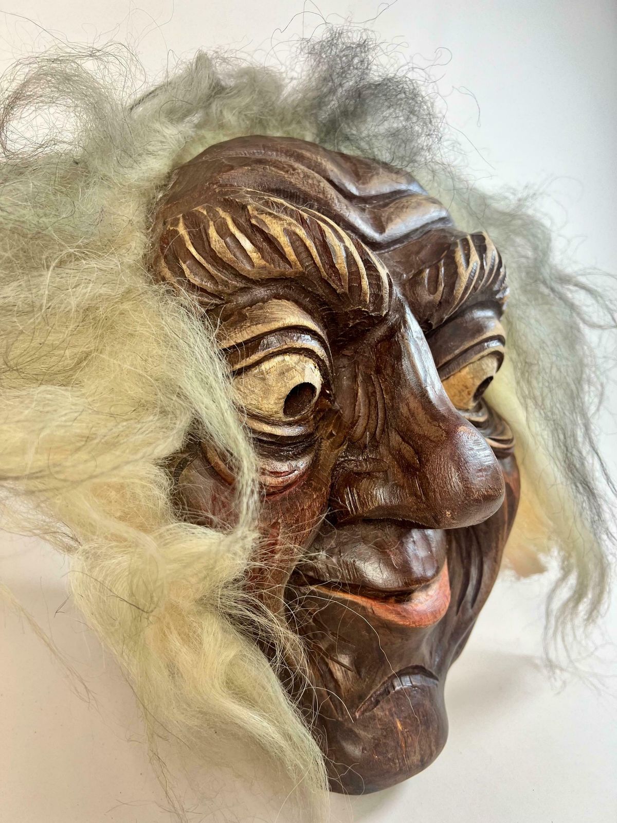 Vintage Swiss Wall Mask, Traditional Fasnacht Mask, Original Adelboden Mask, Traditional Wall Mask photo 317.0