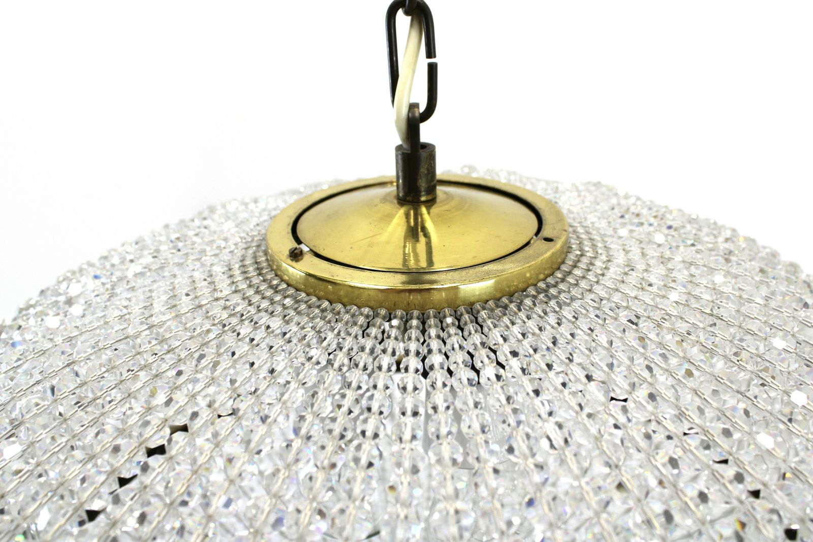 Chandelier Of Brass And Swarovski Crystals/Designer Lamp  J.L. Lobmeyr Austria photo vinterior