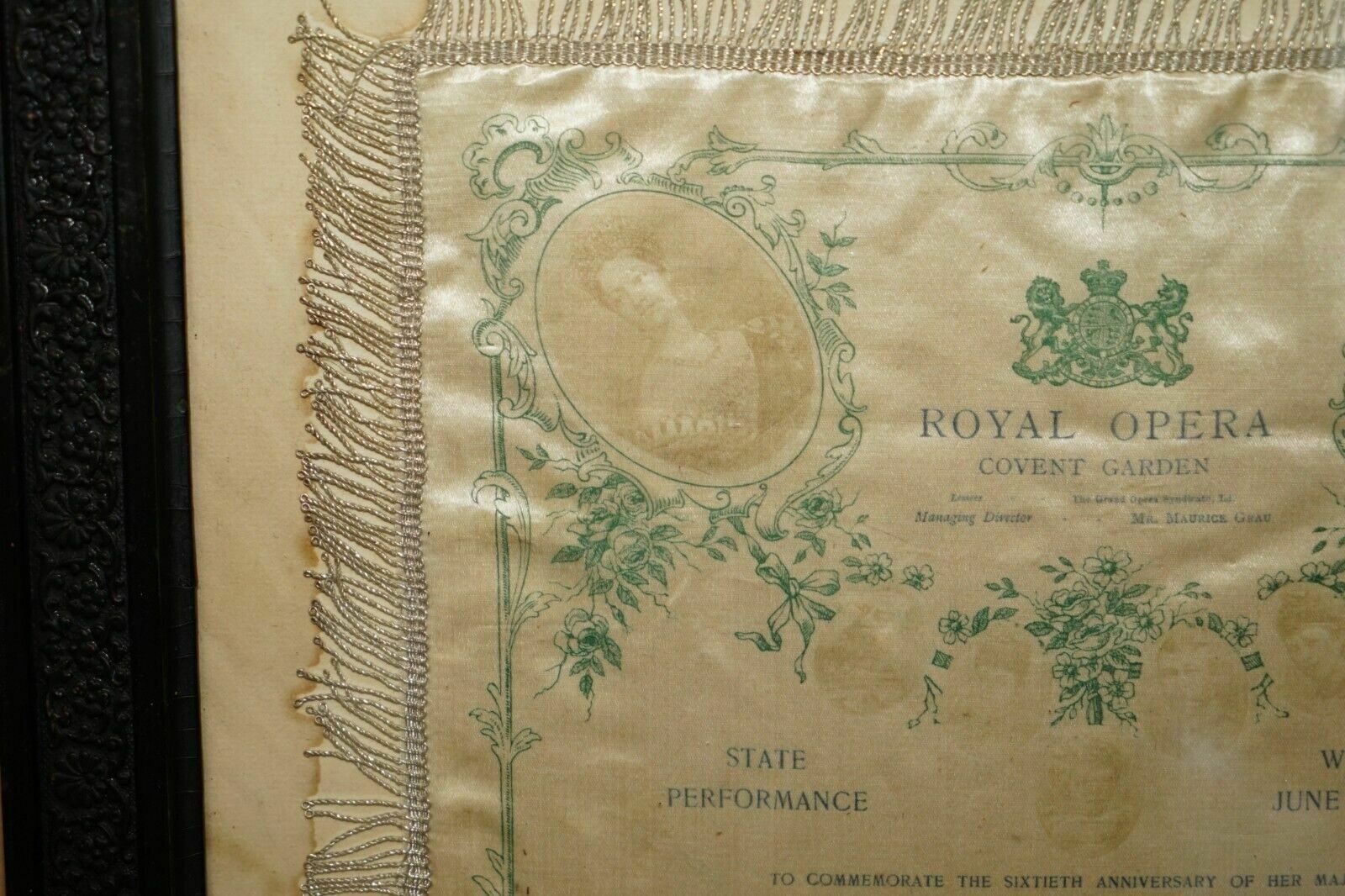 Antique 60th Anniversary Of Queen Victoria Diamond Jubilee Royal Opera Programme photo Home Decor