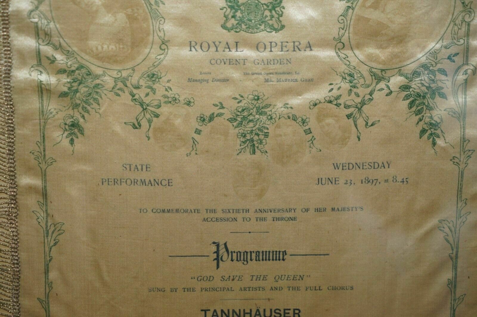 Antique 60th Anniversary Of Queen Victoria Diamond Jubilee Royal Opera Programme photo 795.0