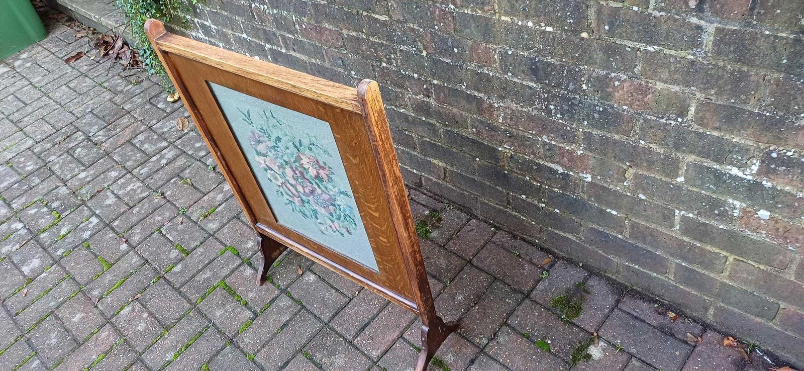Huge Imposing Top Quality Hand Finished Bespoke Upcycled Tapestry Fire Screen. Free Hand Delivery. photo buy