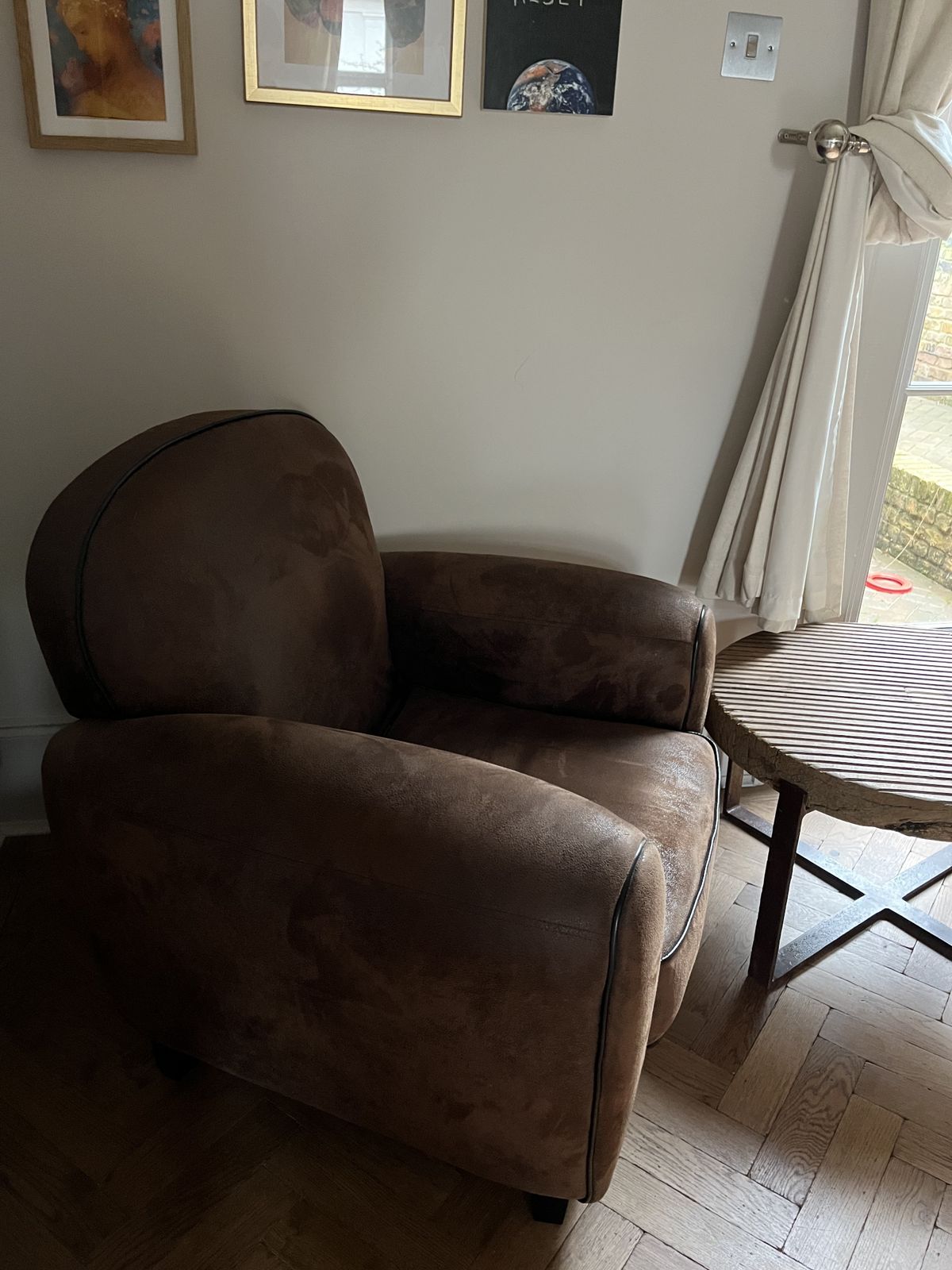 Dark Brown Armchair photo furniture