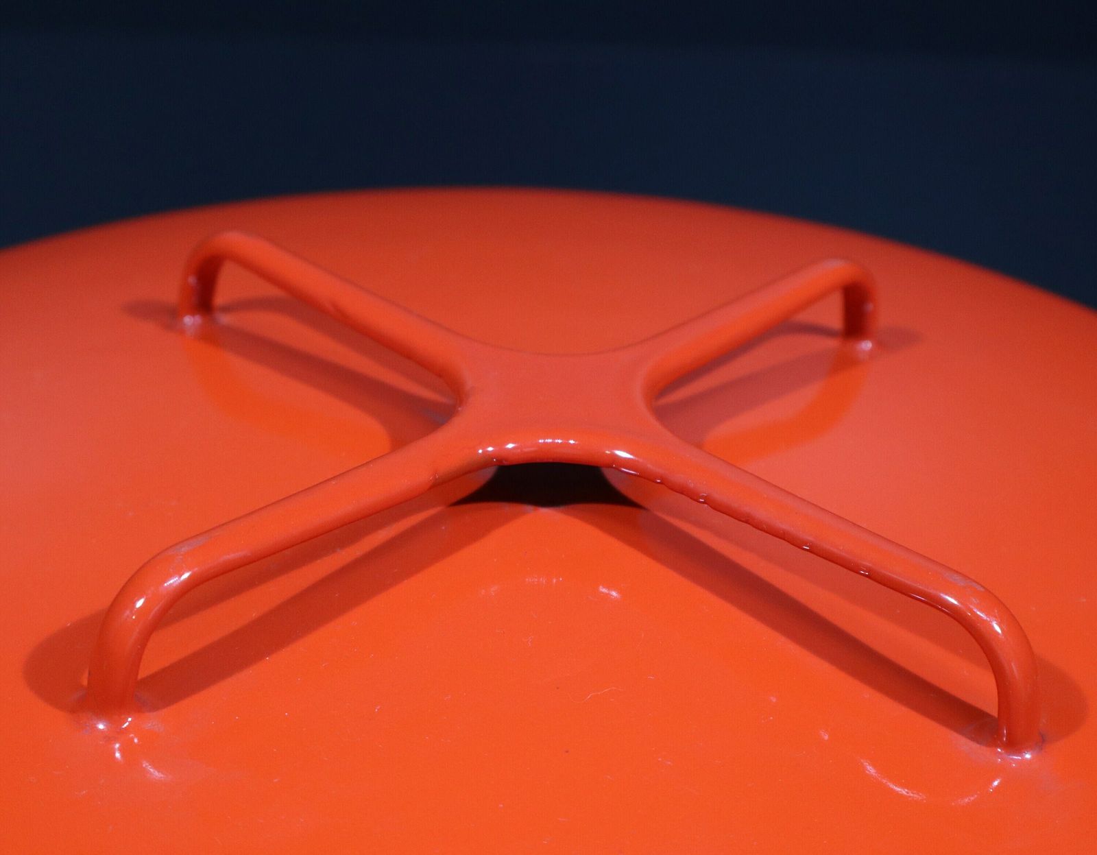 1960s Dansk Kobenstyle Red Sauté Pan With Lid Ihq France photo 175.0
