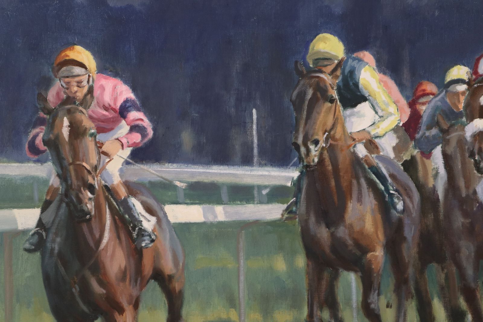 'Rounding The Bend' By Neil Cawthorne (1936 2022) Framed Original Oil On Canvas Painting 1979 photo 770.0