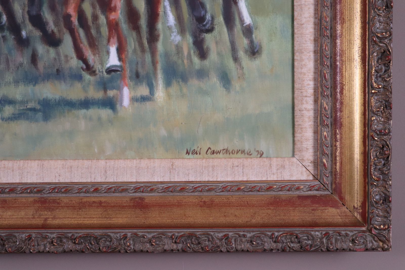'Rounding The Bend' By Neil Cawthorne (1936 2022) Framed Original Oil On Canvas Painting 1979 photo buy