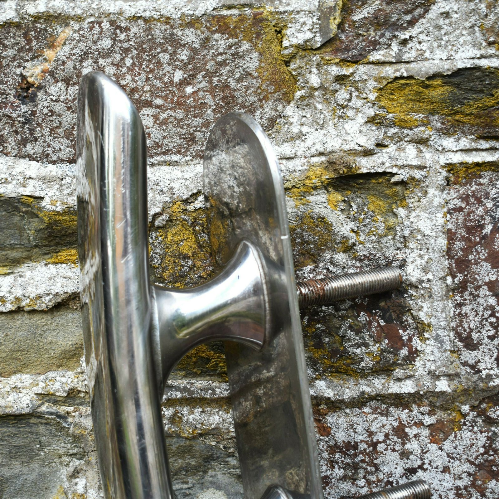 Antique 1920s Salvage Nautilus Genova Heavy Chrome Yacht Cleat Boat Towel Rail photo furniture