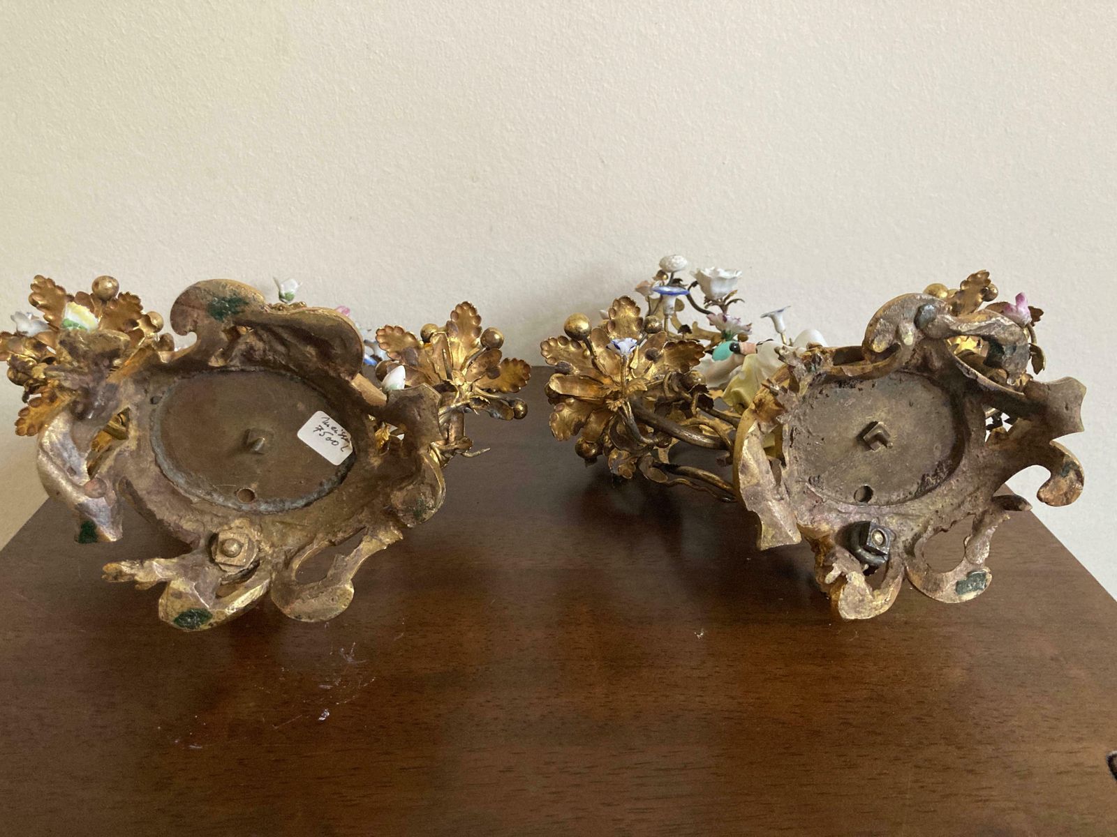 photo buy Meissen Pair Of Musicians Seated In Ormolu Candelabra