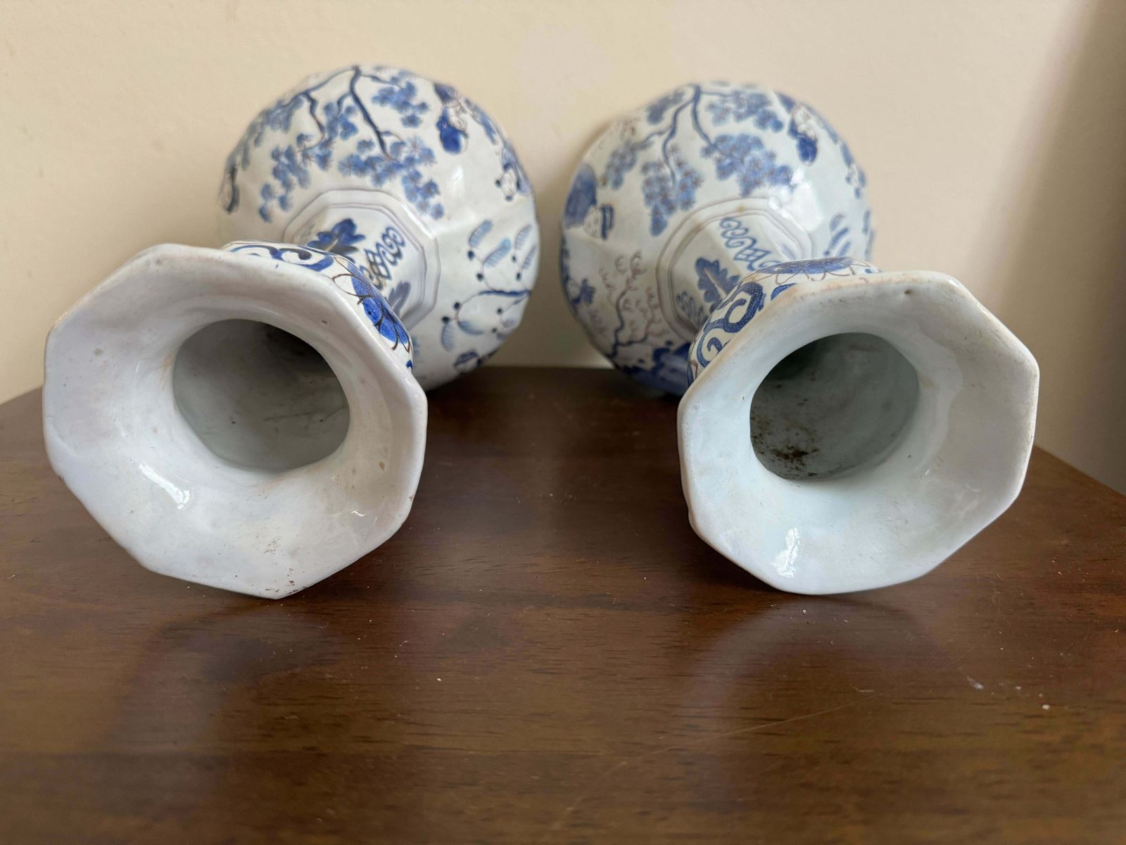 photo for sale Early 18th Century Pair Of Delft Vases