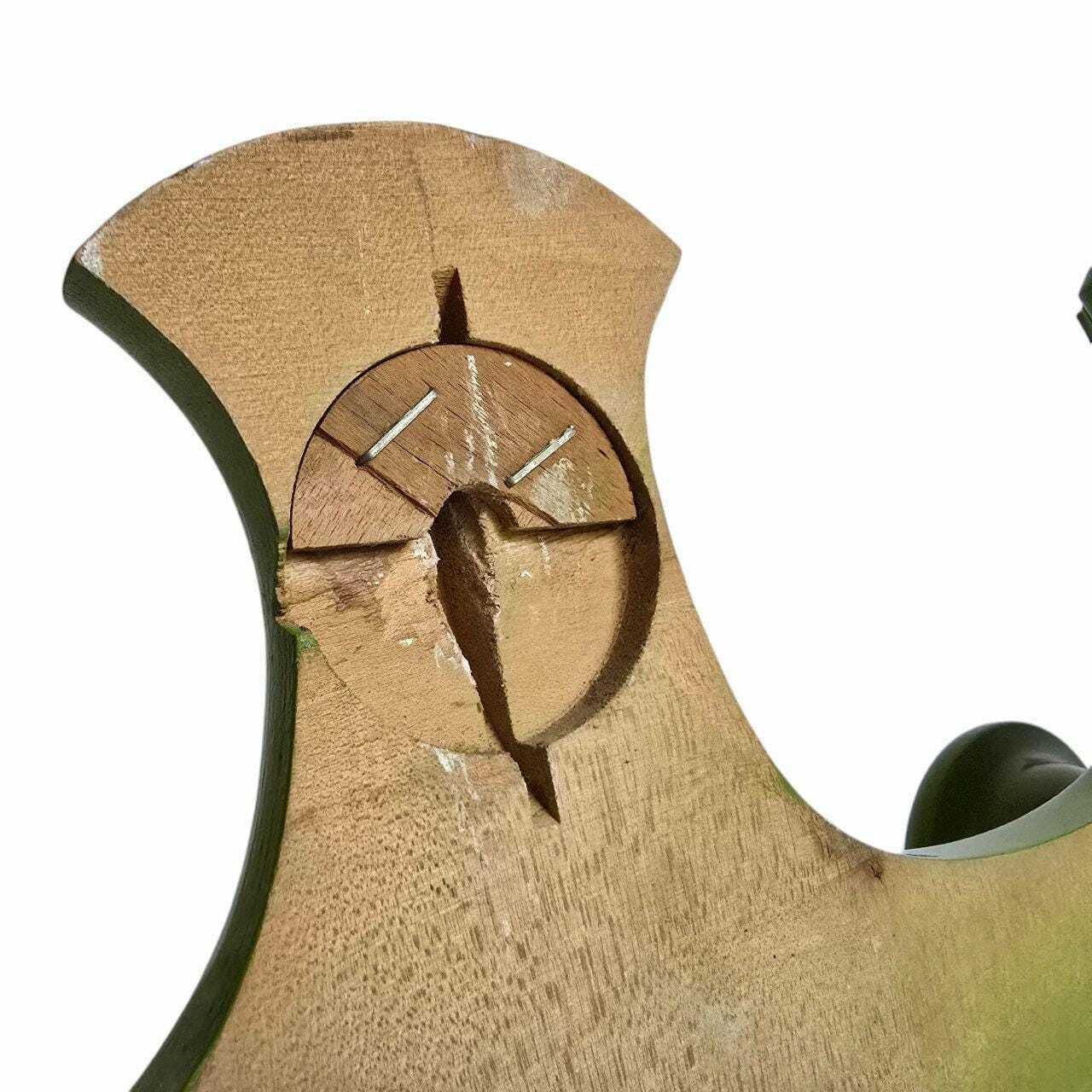 Vintage Houten Wandkapstok Met 2 Haken – Italiaans, Handgeschilderd Wandpaneel photo Meubels