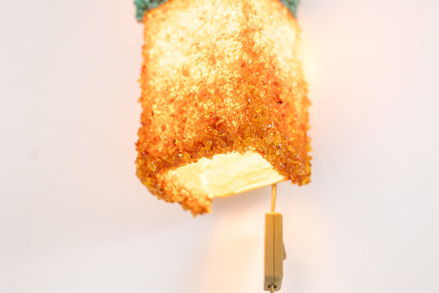 Pair Of Amazonite And Amber Wall Lights. Contemporary Artist Work. Ls60032086g photo vinterior