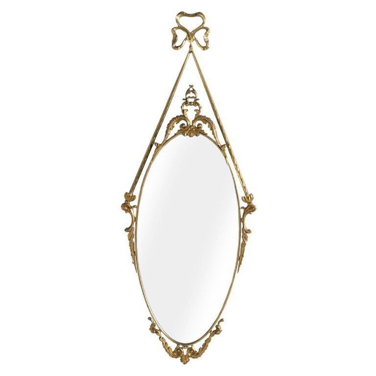 Gilt Bronze Venetian Console Mirrored, Marble Top, Vincenzo Cadorin Attributable photo for sale