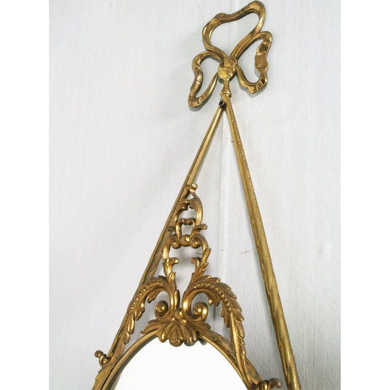 photo furniture Gilt Bronze Venetian Console Mirrored, Marble Top, Vincenzo Cadorin Attributable