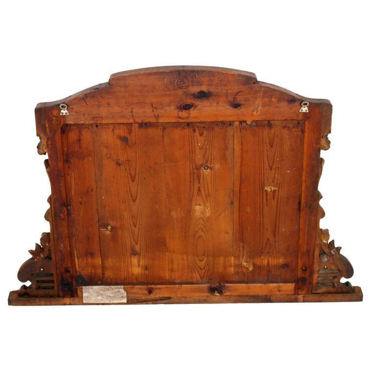 Early 20th Century Mirror Art Nouveau By Testolini & Salviati, Carved Walnut photo vinterior