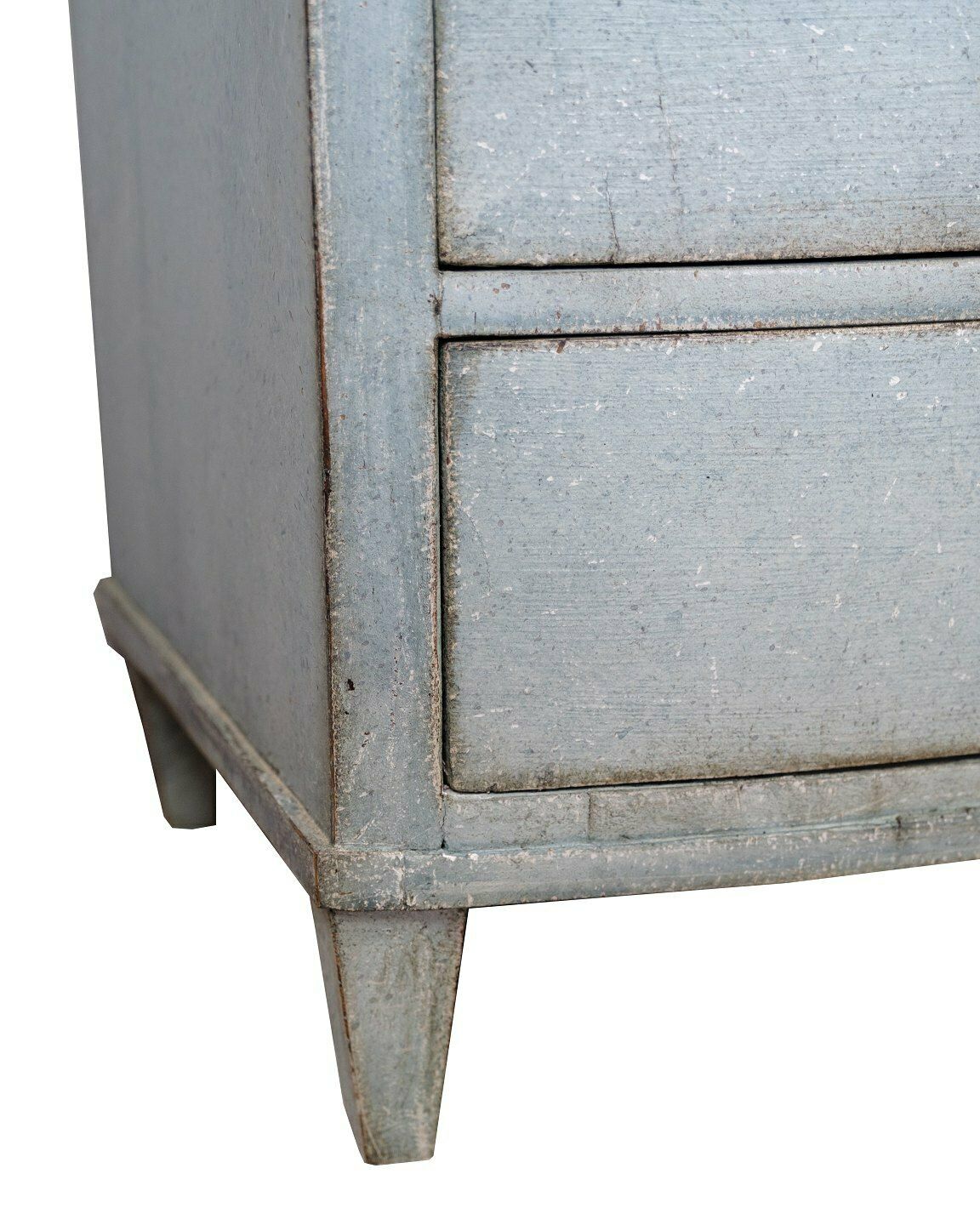 Original Painted Chest Of Drawers In Louis Seize With Greenish Patinated Color From Copenhagen photo vintage
