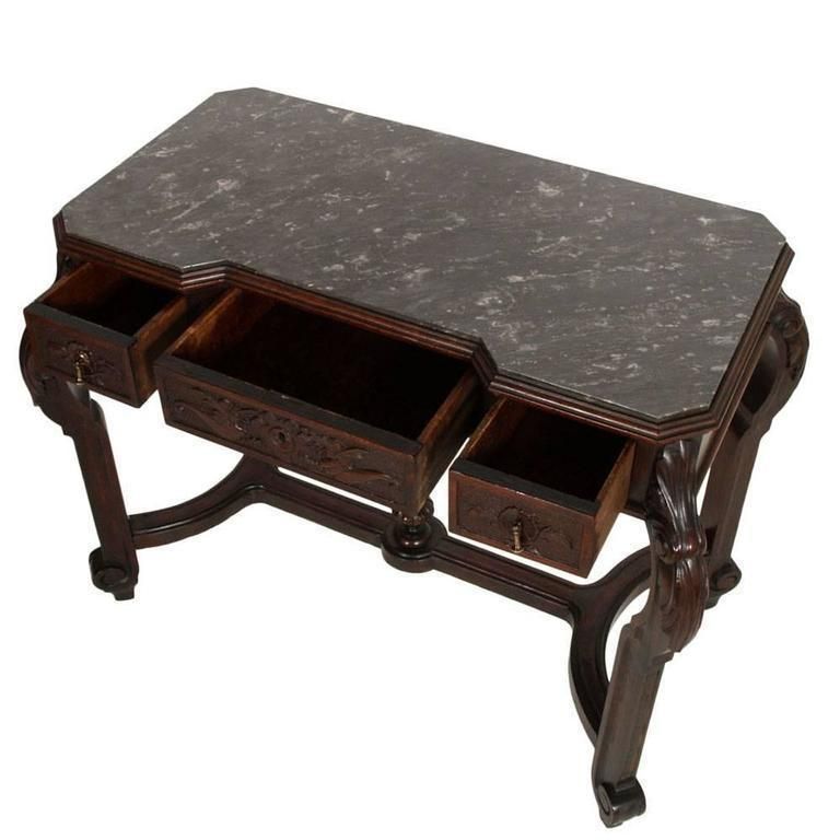 Vincenzo Cadorin Venetian 1890s Bedroom Renaissance Set In Massive Carved Walnut photo vinterior