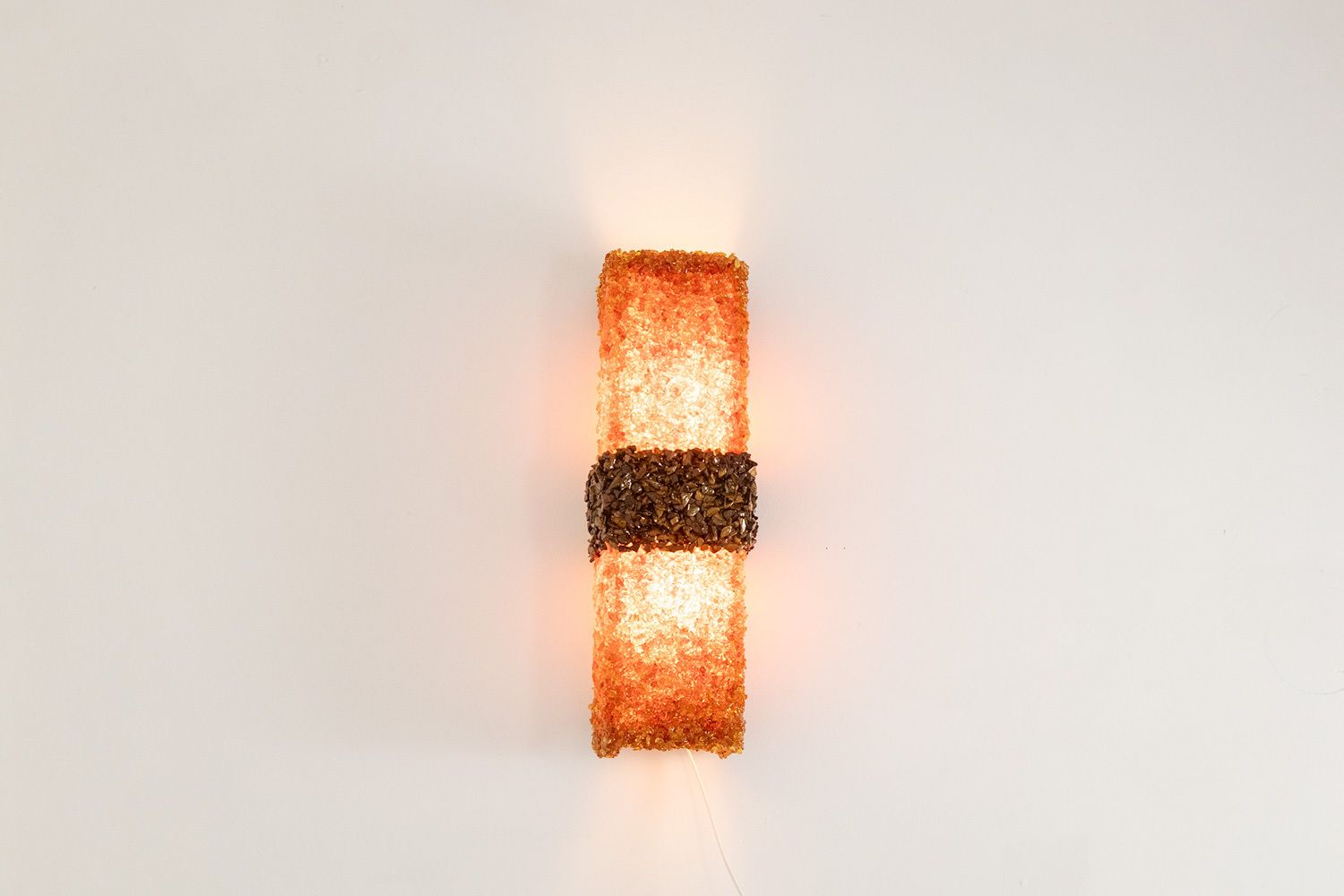 Pair Of “Honey” Wall Lights In Amber And Tiger’s Eye. Contemporary Artist Work. Ls60042086g photo furniture