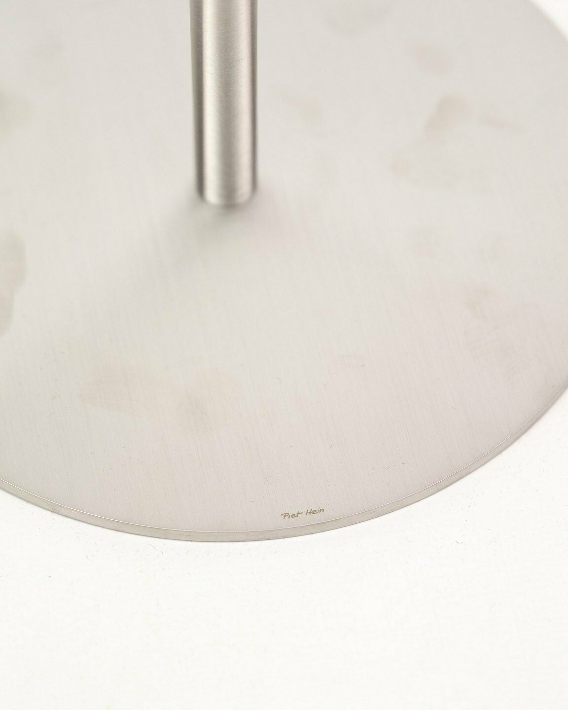 Saturn Maxi Candlestick Brushed Steel Color Made In Stainless Steel By Piet Hein photo Home Decor