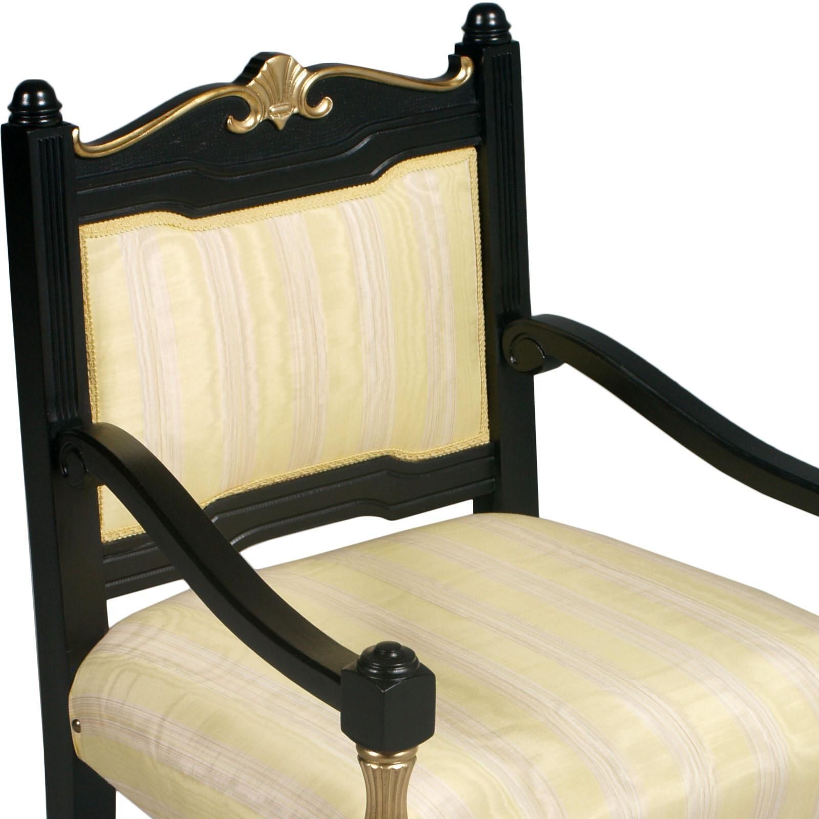 Italy Early 20th C Chairs Armchairs Lacquered And Gilt Wood, Velvet photo for sale