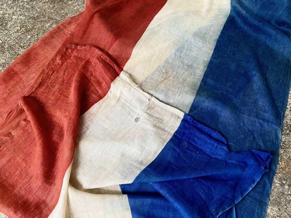 photo furniture Vintage Tricolour British Royal Coronation / French Liberation Banner