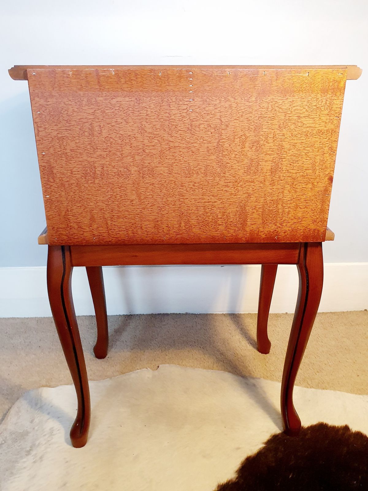 Queen Anne Style Reproduction Antique Chiffonier, Beside Or Side Table, With 4 Drawers. photo 175.0