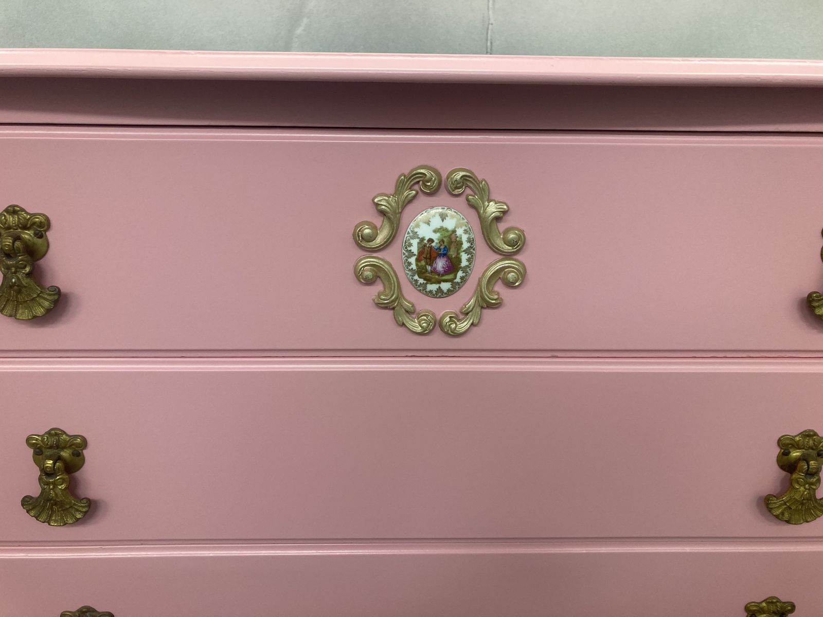 Painted Chest Of Drawers Louis Style Drawers Pink Vintage French Style Drawers photo furniture