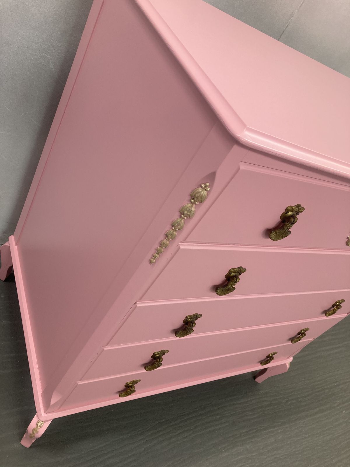 Painted Chest Of Drawers Louis Style Drawers Pink Vintage French Style Drawers photo Furniture