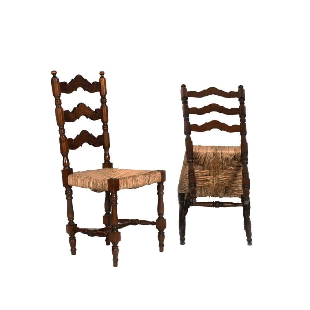Renaissance Pair Of Sides Chairs, Dini & Puccini Attributed photo for sale