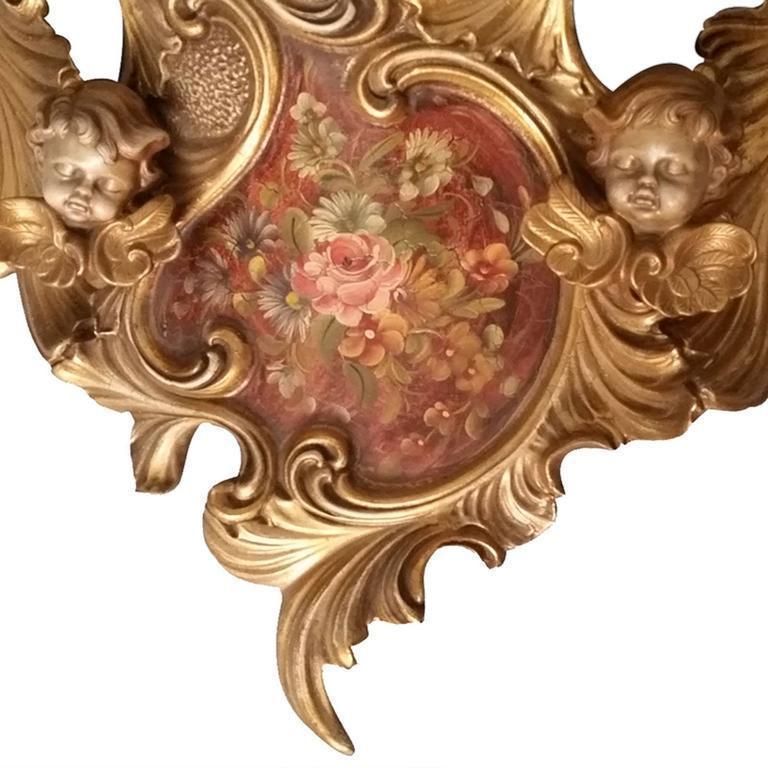 Early 20th Century Ceramic Italian Baroque Wall Console From Villa Venetian photo for sale