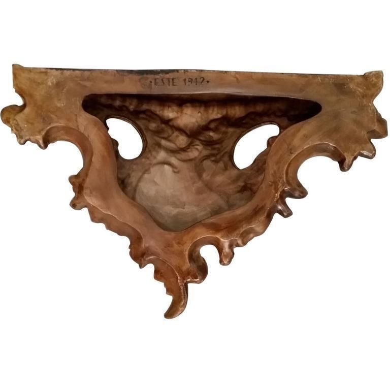 Early 20th Century Ceramic Italian Baroque Wall Console From Villa Venetian photo 7774.8