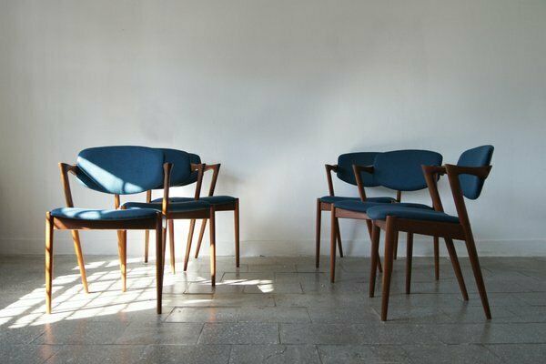 Teak Model 42 Chairs By Kai Kristiansen For Schou Andersen, Set Of 6 photo for sale