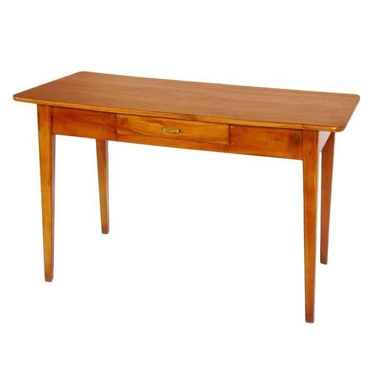 Italian Desk With Drawer Directoire All Cherrywood Restored And Wax Polished