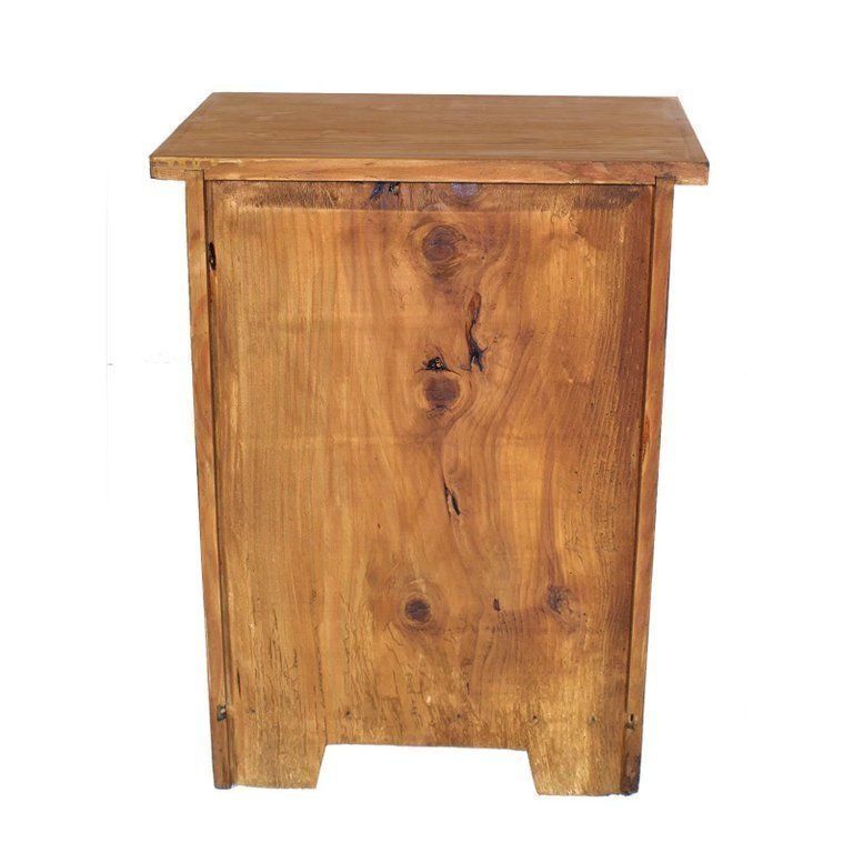 Art Deco Period Country Tyrol Pair Of Nightstand Decorated Finished To Wax photo 1372.68