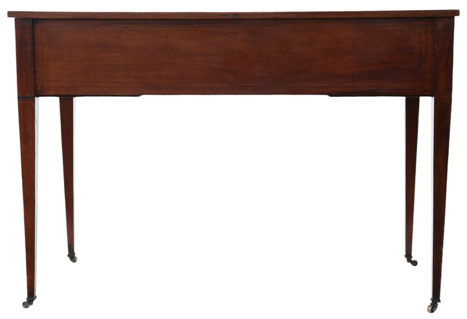 Antique Fine Quality Inlaid Mahogany Writing Dressing Table 19th Century Desk Side photo vintage