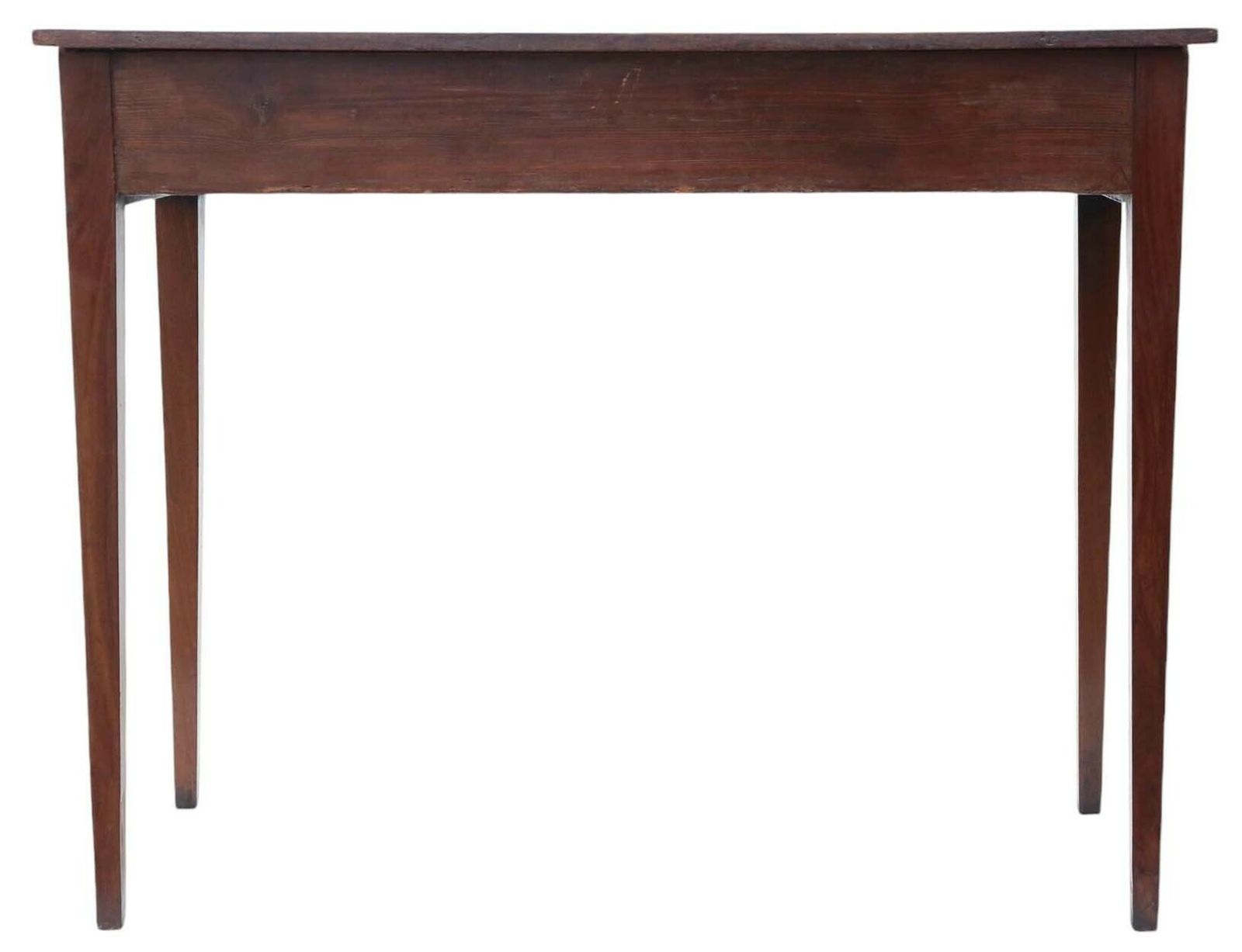Antique Fine Quality Georgian Bow Front Mahogany Writing Dressing Table 19th Century Desk Side photo vinterior