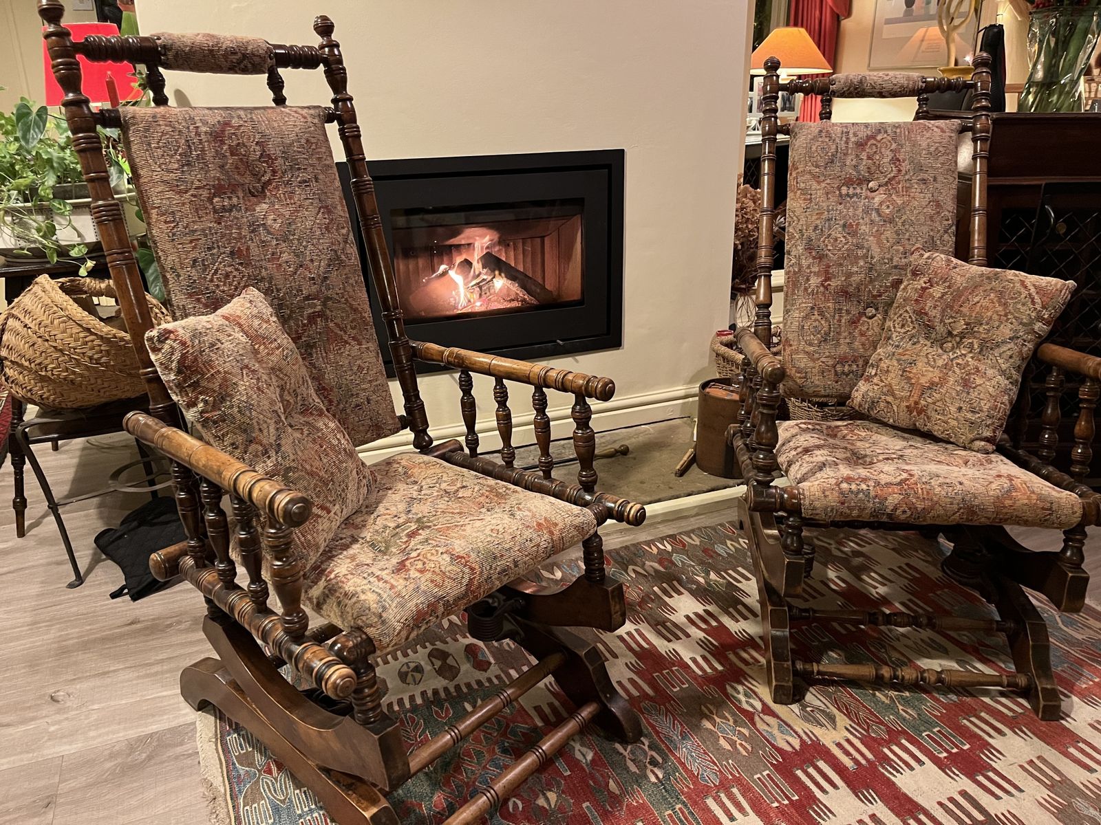 Pair Of American Rockers, Early 20th Century photo Furniture