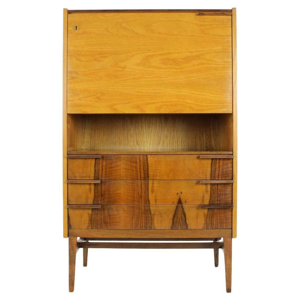 Midcentury Secretaire Or Cabinet By František Mezulánik For Up Závody, 1960s