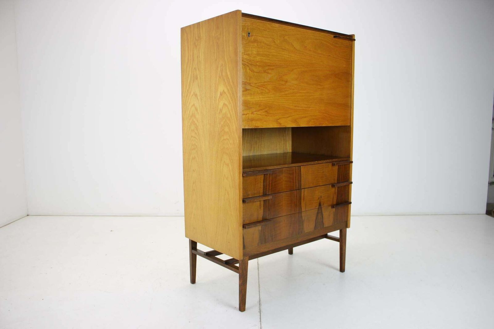 Midcentury Secretaire Or Cabinet By František Mezulánik For Up Závody, 1960s photo Furniture