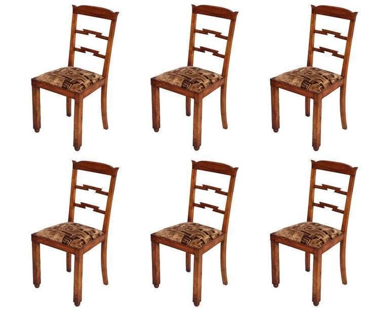 1930s Italian Art Deco Dining Room Suite Set Osvaldo Borsani In Burl Walnut photo 53072.0