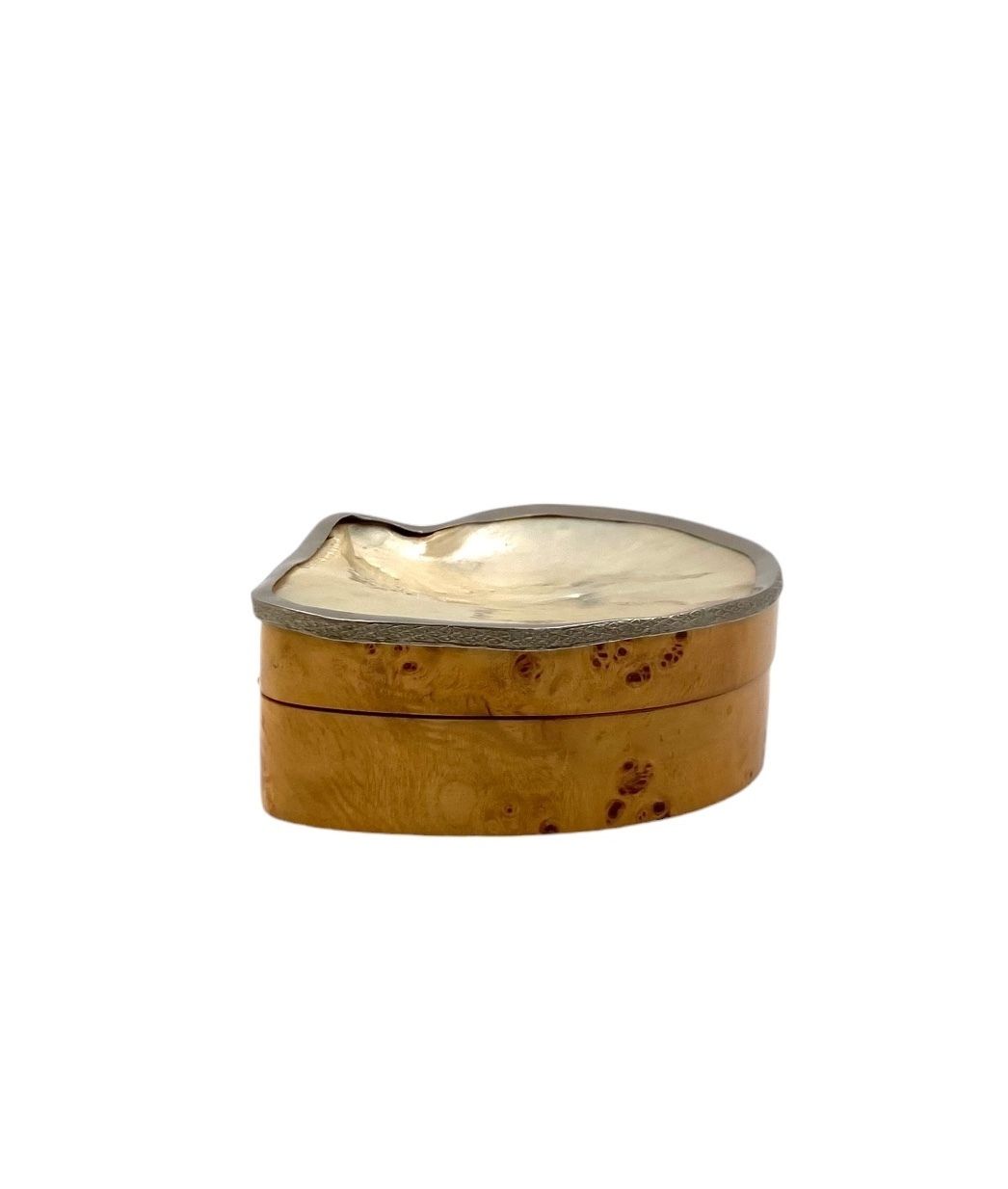 Hollywood Regency Shell And Burl Jewelry Box, Italy 1970s photo furniture