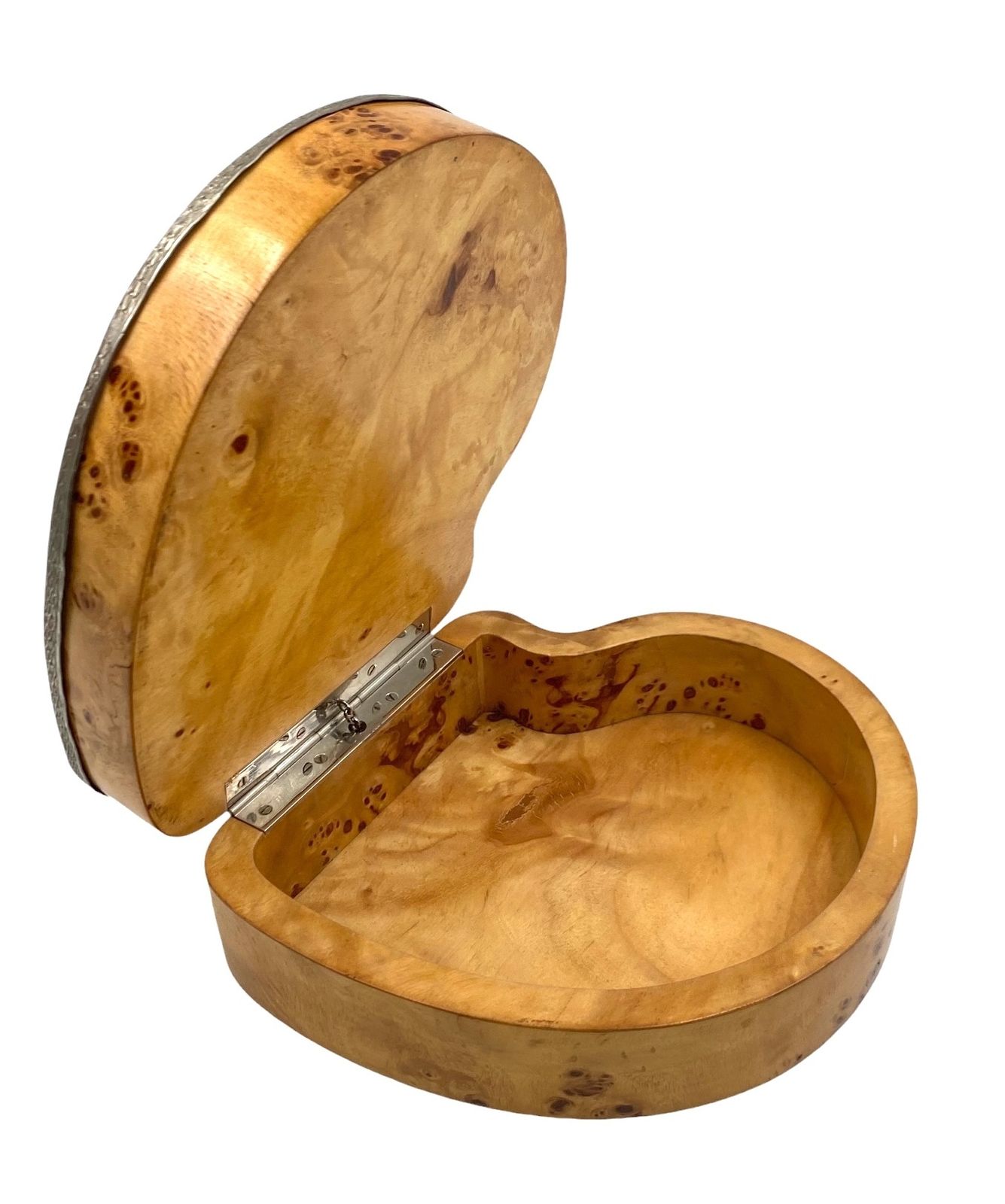 Hollywood Regency Shell And Burl Jewelry Box, Italy 1970s photo vinterior