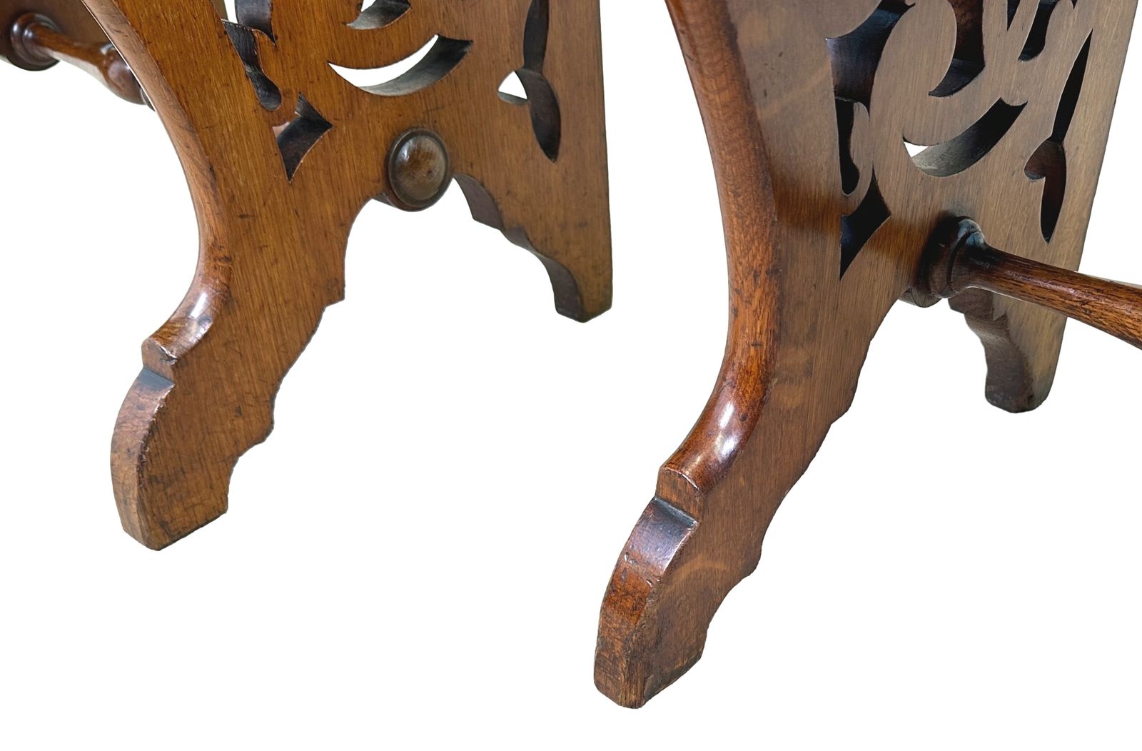 3995.0 Pair Of 19th Century Oak Hall Seats (England, Circa 1880) photo